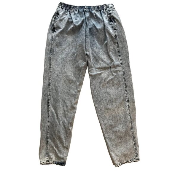 Vintage 80s Women's Pleated Mom Jeans High Waist Adjustable S-XL - Picture 3 of 9